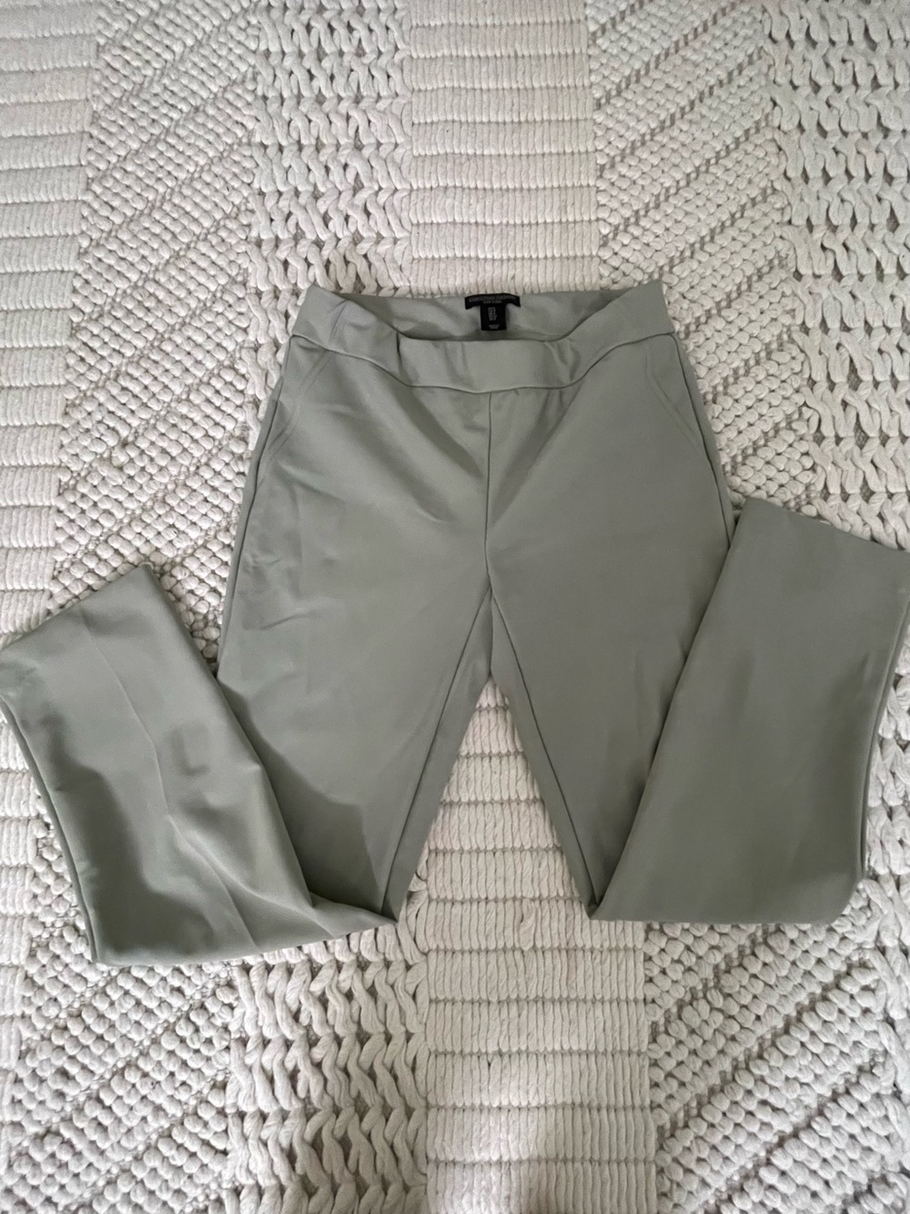 Christian Siriano Light Sage Chinos